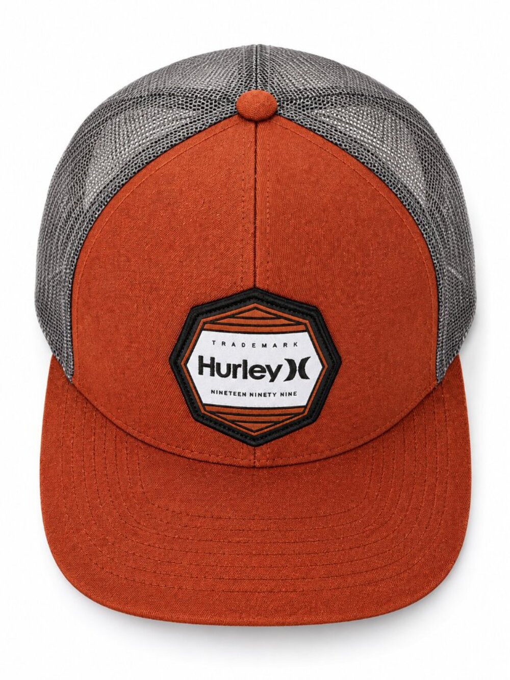 Hurley Pacific Logo Patch Mesh Back Trucker Cap, One Size